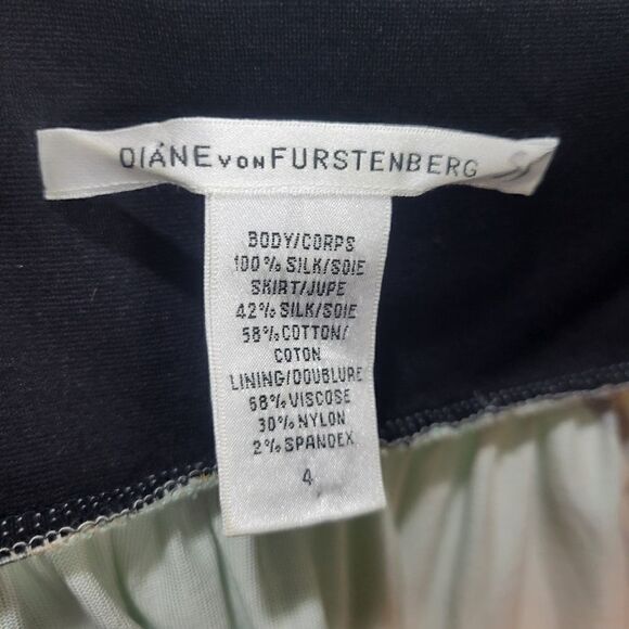 Diane Von Furstenberg Silk Groovy Strapless Dress - Picture 4 of 14